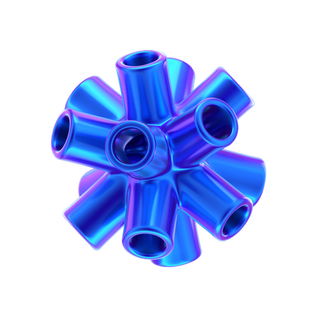 Forma abstrata de flor  3D Icon