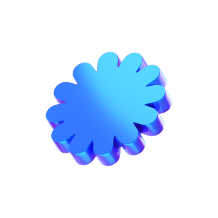 Forma abstrata de flor  3D Icon