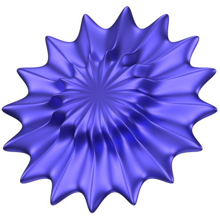 Forma abstrata de flor  3D Icon