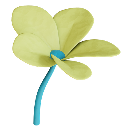Flor frangipani  3D Icon