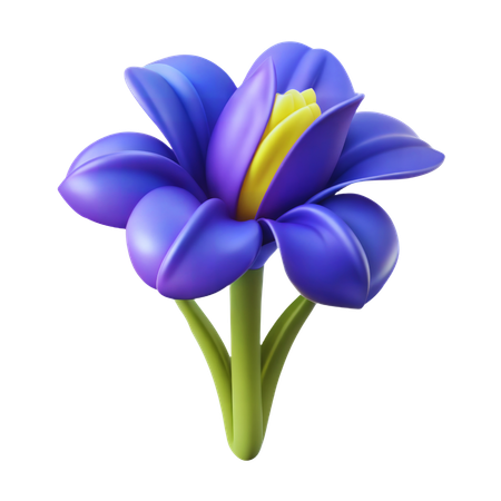 Flor de iris  3D Icon