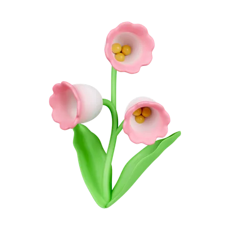 Flor de lírio do vale  3D Icon
