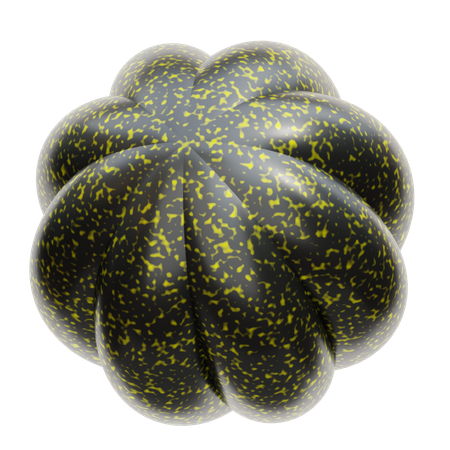 Forma abstrata de flor metálica  3D Icon