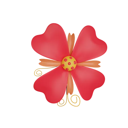 Flor monocromática  3D Icon