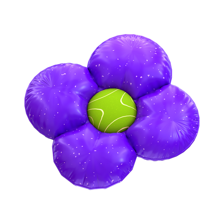 Flor Purpura  3D Icon