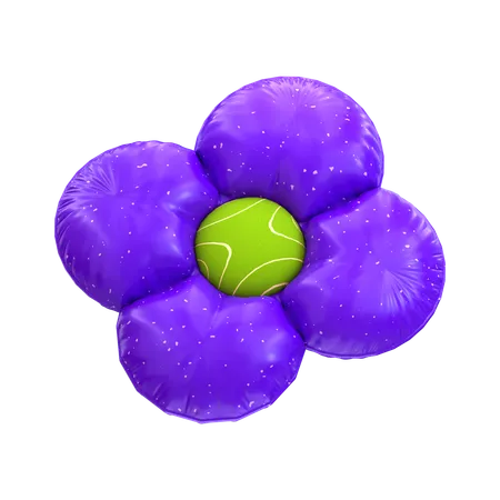 Flor Purpura  3D Icon