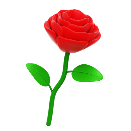 Flor rosa  3D Icon