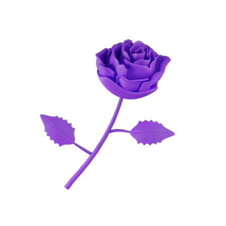Flor roxa  3D Icon
