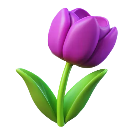 Flor tulipa  3D Icon