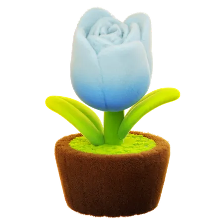 Flor de tulipas  3D Icon