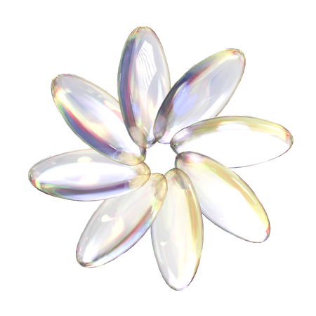 Flor de cristal  3D Icon