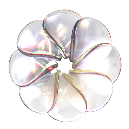 Flor de cristal  3D Icon