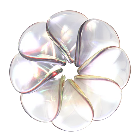 Flor de cristal  3D Icon