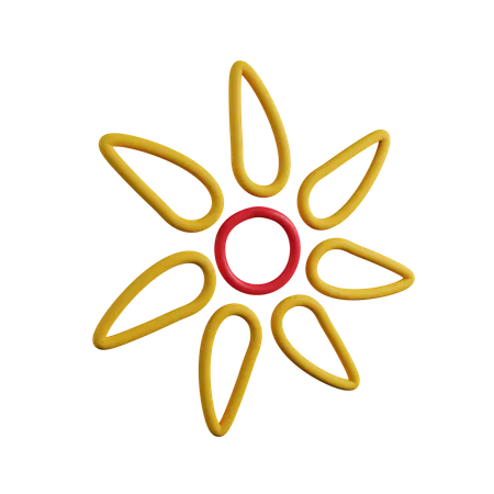 Floral  3D Icon