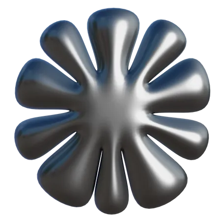 Floral Abstract Shape  3D Icon