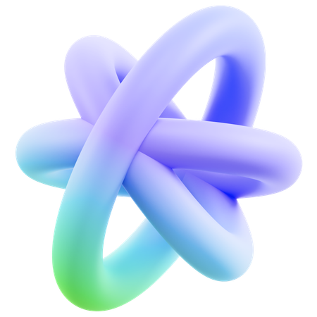 Abstrait floral  3D Icon