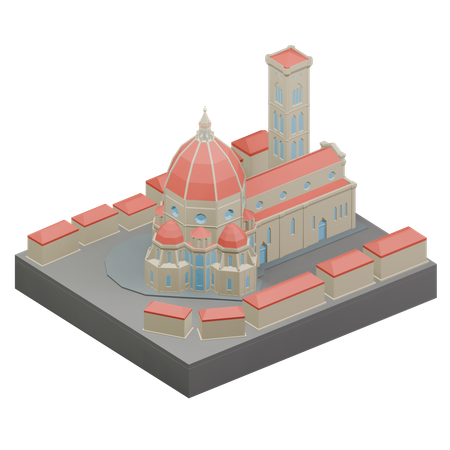 Florence Cathedral  3D Icon