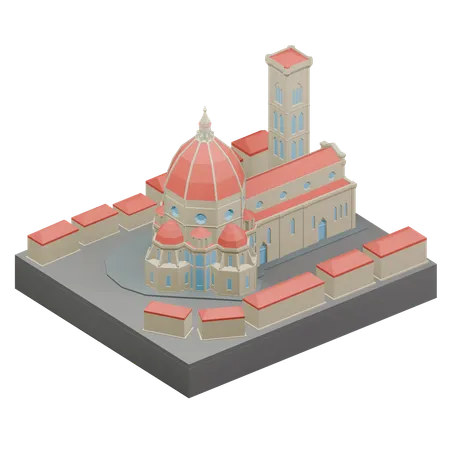 Florence Cathedral  3D Icon