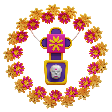 Decoração de flores  3D Icon