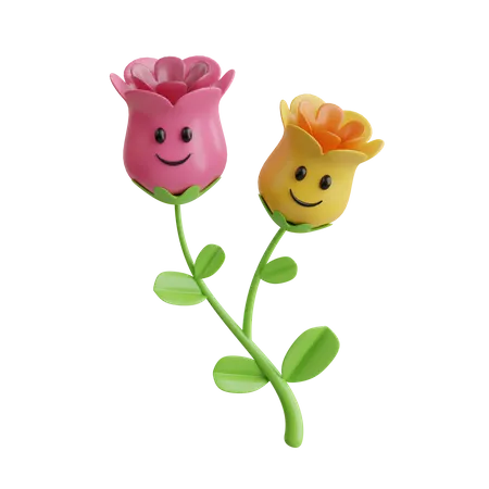 Flores fofas  3D Icon