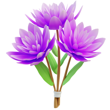 Flores de peônia  3D Icon