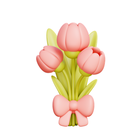 Flores de tulipa  3D Icon