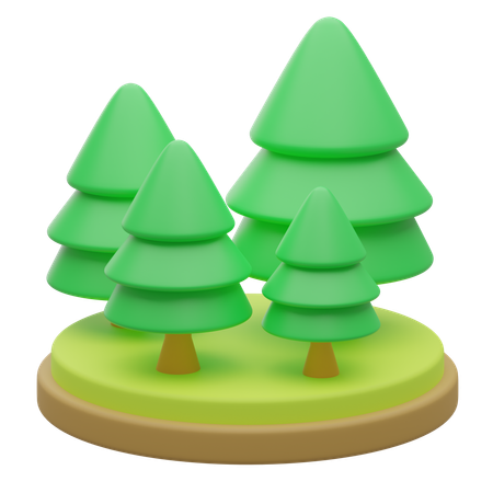 Floresta  3D Icon