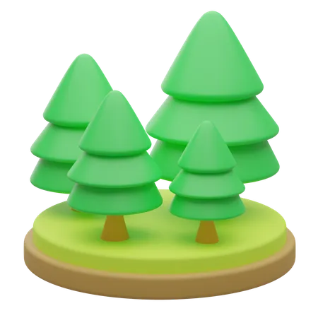 Floresta  3D Icon