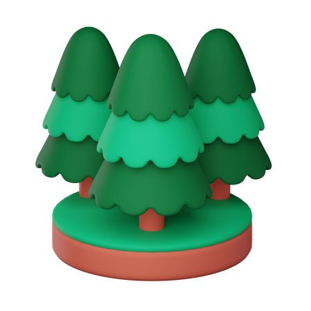 Floresta  3D Icon