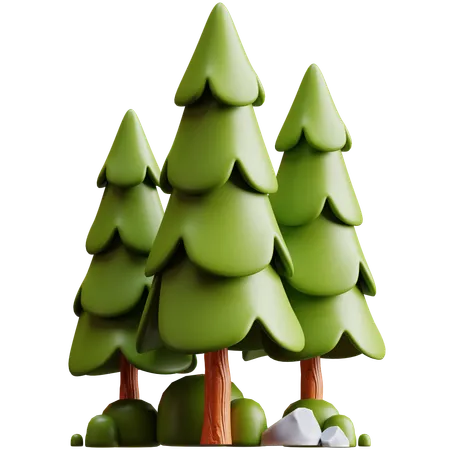 Floresta  3D Icon