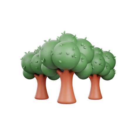 Floresta  3D Icon