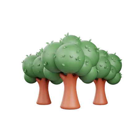 Floresta  3D Icon