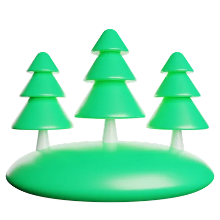 Floresta  3D Icon