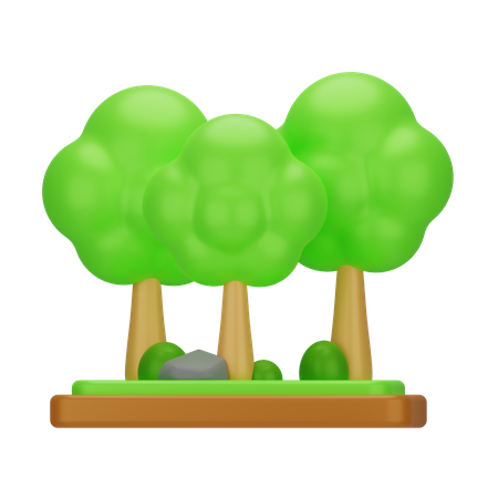 Floresta  3D Icon