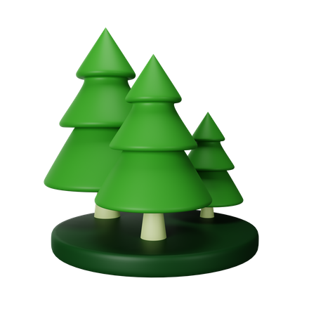 Floresta  3D Icon