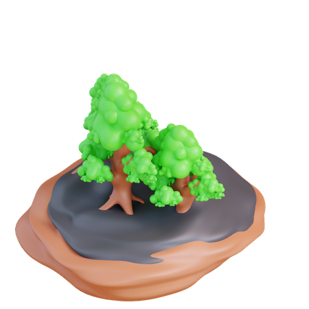 Floresta  3D Icon