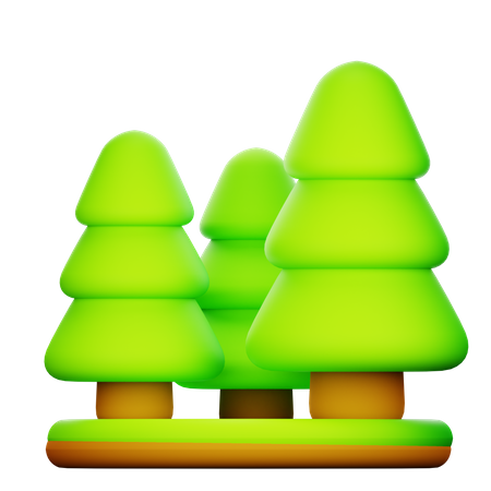 Floresta  3D Icon