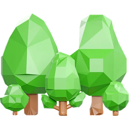 Floresta  3D Icon