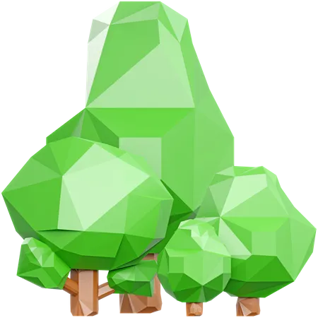 Floresta  3D Icon