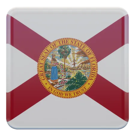 Florida Flag  3D Illustration