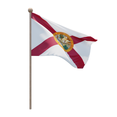 Mât de drapeau de Floride  3D Flag