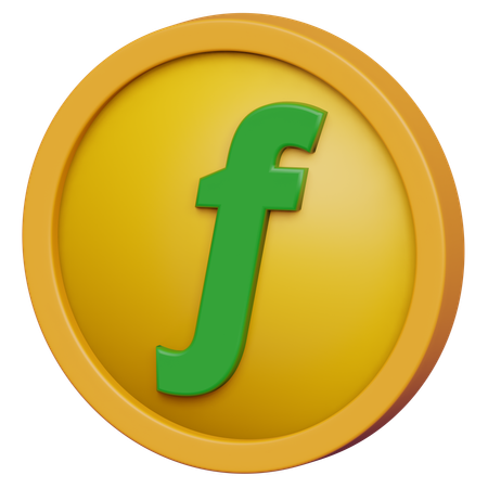 Florin Coin  3D Icon