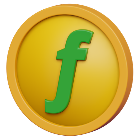 Florin Coin  3D Icon