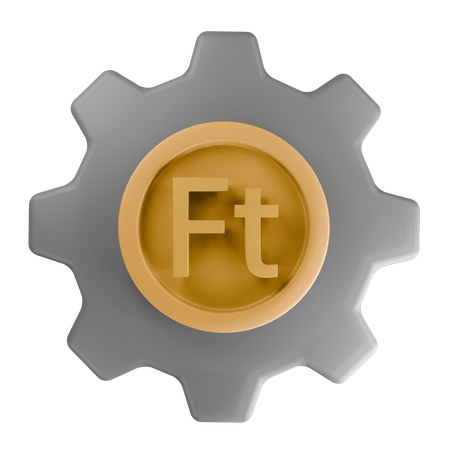 Florín húngaro  3D Icon