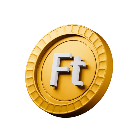 Florín húngaro  3D Icon