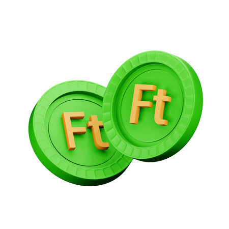 Florín húngaro  3D Icon