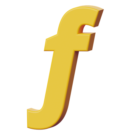 Florin Sign  3D Icon