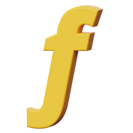 Florin Sign 3D Icon
