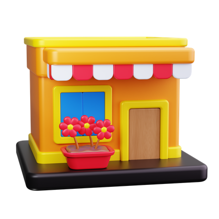 Tienda de flores  3D Icon