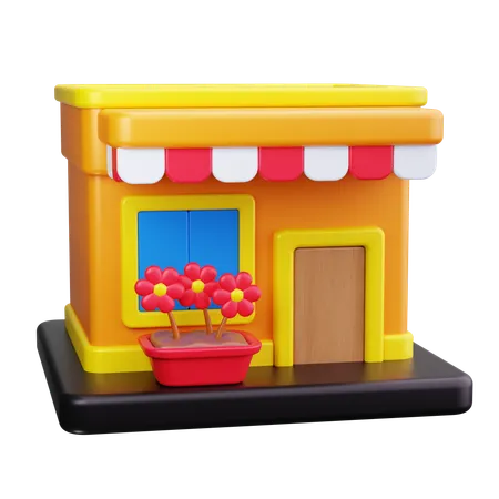 Tienda de flores  3D Icon